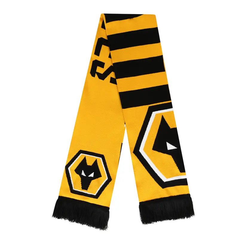 Wolverhampton Wanderers Kits Shop | Super Crest Scarf Wolves Jerseys and Gear